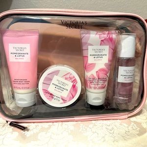 Victoria's Secret Balance Starter Beauty Kit Pomegranate Lotus Lotion Scent NWT